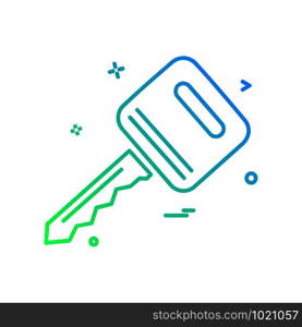 Key icon design vector