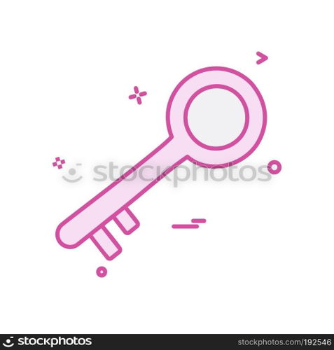 Key icon design vector