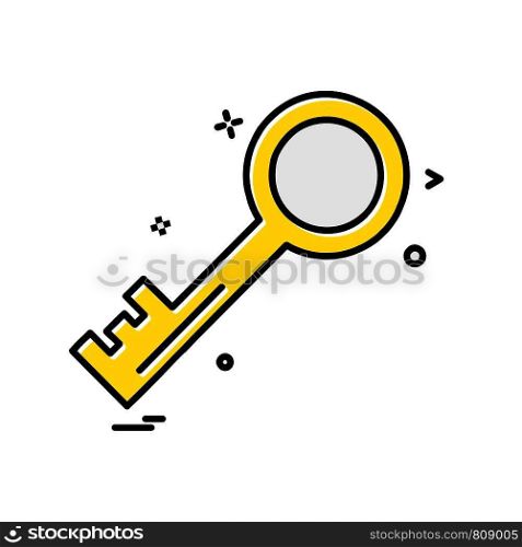 Key icon design vector