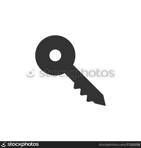 Key icon silhouette design template vector isolated. Key icon silhouette design template