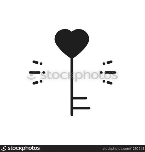 Key line icon. Heart shape. Happy Valentine day sign and symbol. Love couple relationship dating wedding day theme. Key line icon. Heart shape. Happy Valentine day sign and symbol. Love couple relationship dating wedding day theme.