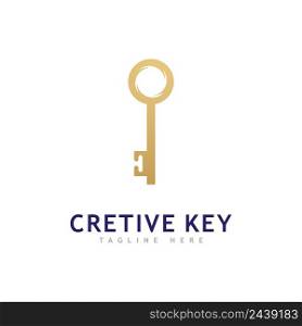 Key Logo Creative Concept Vector. Security logo Symbol