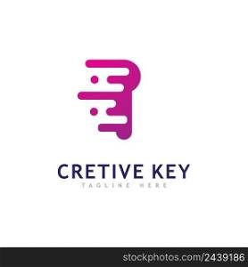 Key Logo Creative Concept Vector. Security  logo Symbol  