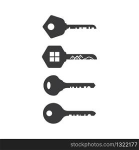 Key logo template vector icon illustration design