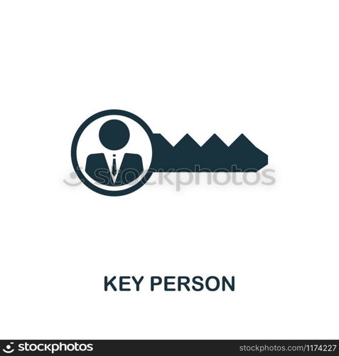 Key Person creative icon. Simple element illustration. Key Person concept symbol design from human resources collection. Can be used for web, mobile and print. web design, apps, software, print.. Key Person creative icon. Simple element illustration. Key Person concept symbol design from human resources collection. Perfect for web design, apps, software, print.