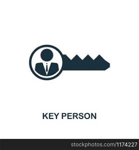 Key Person creative icon. Simple element illustration. Key Person concept symbol design from human resources collection. Can be used for web, mobile and print. web design, apps, software, print.. Key Person creative icon. Simple element illustration. Key Person concept symbol design from human resources collection. Perfect for web design, apps, software, print.