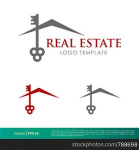 Key Real Estate Vector Icon Logo Template Illustration Design. Vector EPS 10.
