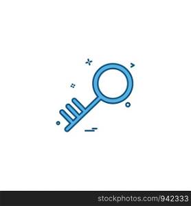 key security object protection safety icon vector desige