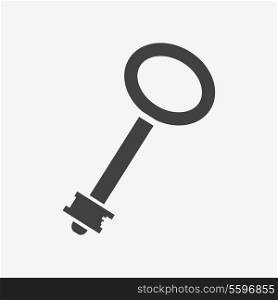 Key symbol isolated on white background