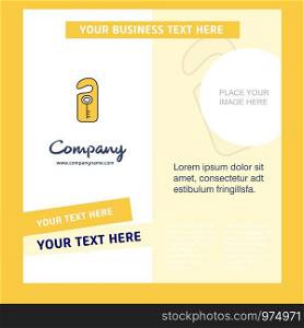Key tag Company Brochure Template. Vector Busienss Template