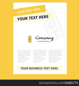 Key tag Title Page Design for Company profile ,annual report, presentations, leaflet, Brochure Vector Background