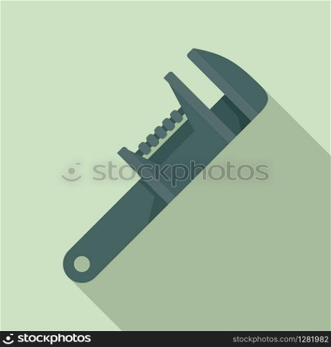 Key wrench icon. Flat illustration of key wrench vector icon for web design. Key wrench icon, flat style