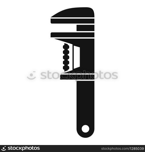 Key wrench icon. Simple illustration of key wrench vector icon for web design isolated on white background. Key wrench icon, simple style