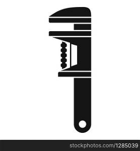Key wrench icon. Simple illustration of key wrench vector icon for web design isolated on white background. Key wrench icon, simple style