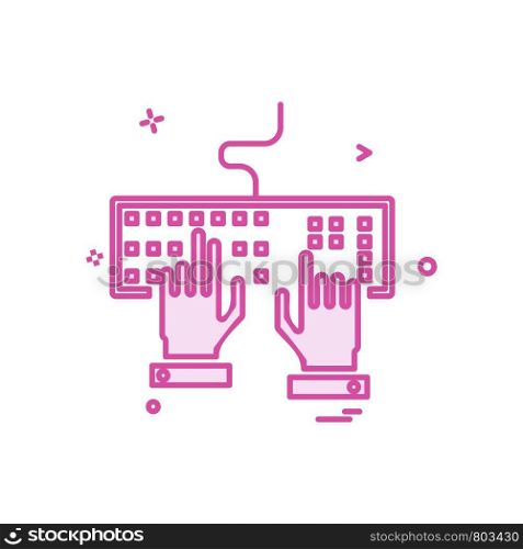 Keyboard icon design vector