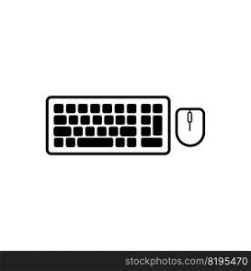 keyboard icon logo vector design template