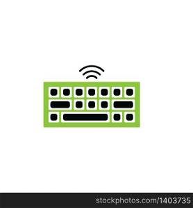 Keyboard pc icon, logo design template