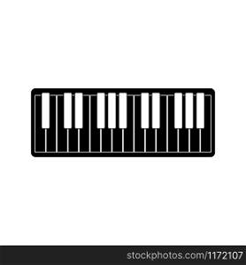 Keyboard piano vector Musical instrument illustration design