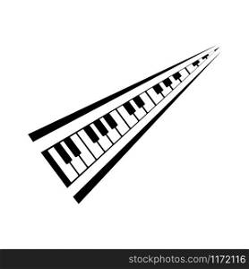 Keyboard piano vector Musical instrument illustration design