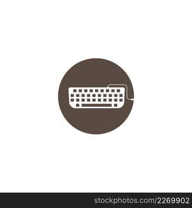 Keyboard vector icon ,illustration design template.