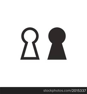 keyhole icon design illustraion