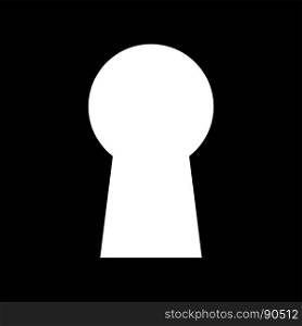 Keyhole it is icon .. Keyhole it is icon . Flat style .