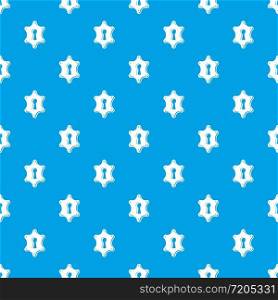 Keyhole pattern vector seamless blue repeat for any use. Keyhole pattern vector seamless blue