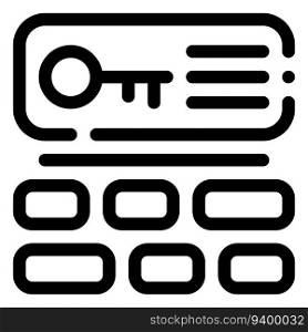 Keywording Icon. Digital marketing concept. Outline icon