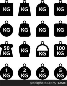 Kg Weight Symbol Vector Art Illustration