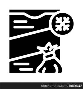 khinkali frozen meal glyph icon vector. khinkali frozen meal sign. isolated contour symbol black illustration. khinkali frozen meal glyph icon vector illustration