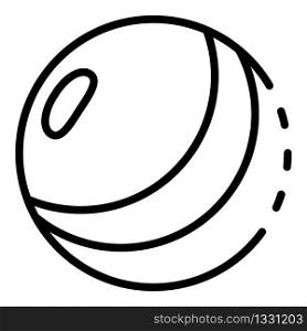 Kid ball icon. Outline kid ball vector icon for web design isolated on white background. Kid ball icon, outline style