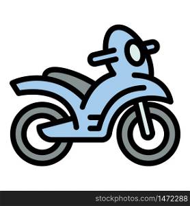 Kid bike icon. Outline kid bike vector icon for web design isolated on white background. Kid bike icon, outline style