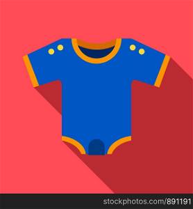 Kid clothes icon. Flat illustration of kid clothes vector icon for web design. Kid clothes icon, flat style