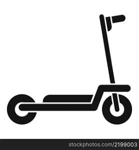 Kid electric scooter icon simple vector. Kick transport. Bike trotinette. Kid electric scooter icon simple vector. Kick transport