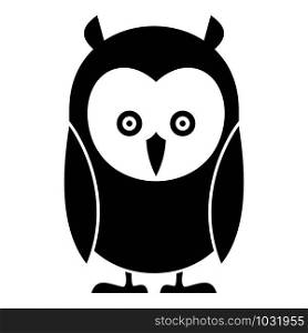 Kid owl icon. Simple illustration of kid owl vector icon for web design isolated on white background. Kid owl icon, simple style
