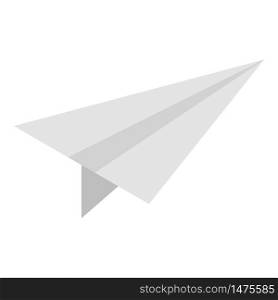 Kid paper plane icon. Isometric of kid paper plane vector icon for web design isolated on white background. Kid paper plane icon, isometric style