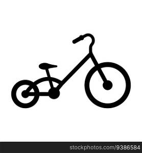 kid&rsquo;s bike icon vector template illustration logo design