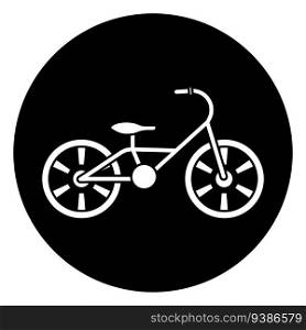 kid’s bike icon vector template illustration logo design