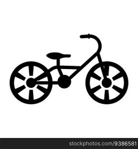 kid’s bike icon vector template illustration logo design