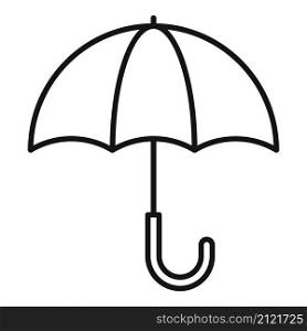 Kid umbrella icon outline vector. Autumn rain. Rainy activity. Kid umbrella icon outline vector. Autumn rain