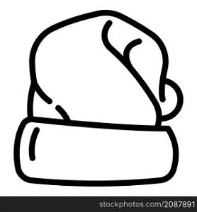 Kid winter headwear icon. Outline kid winter headwear vector icon for web design isolated on white background. Kid winter headwear icon, outline style
