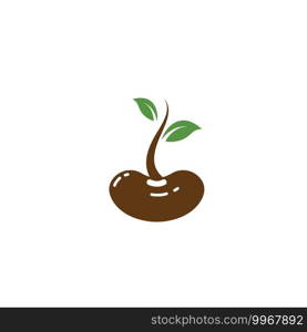 kidney bean icon vector illustration design template