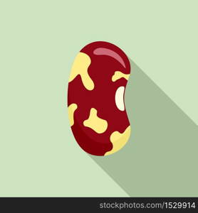 Kidney bean plant icon. Flat illustration of kidney bean plant vector icon for web design. Kidney bean plant icon, flat style