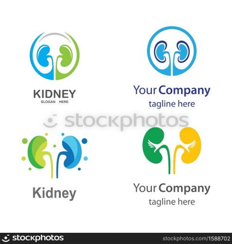 Kidney care logo images illustration design
