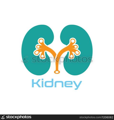 Kidney Care vector illustration design logo template symbol