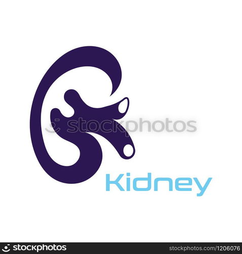 Kidney Care vector illustration design logo template symbol