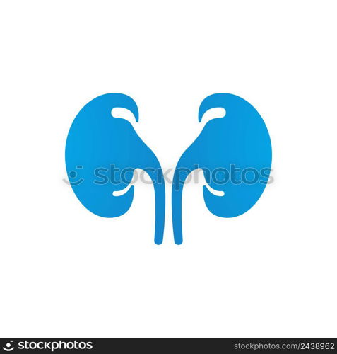 Kidney healthy logo vector icon illustration design