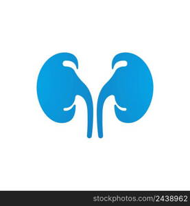 Kidney healthy logo vector icon illustration design