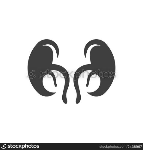 Kidney healthy logo vector icon illustration design