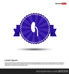 kidney icon - Purple Ribbon banner